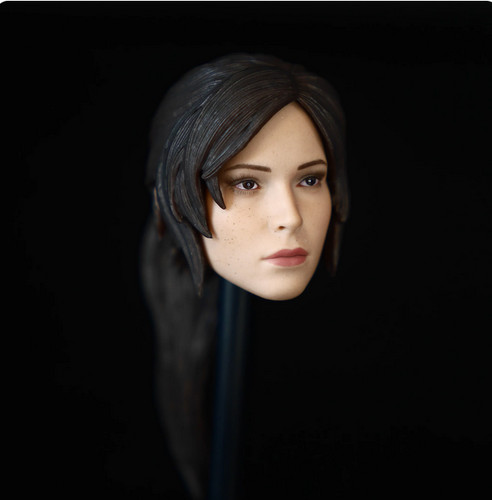 Female soldier head sculpt - female,