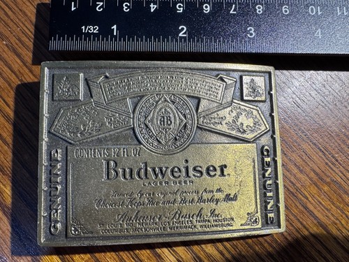 Vintage solid brass budweiser - solid,