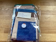 Vintage Bundle Mixed Cotton Fabrics Patchwork Solids Dots Blue Green