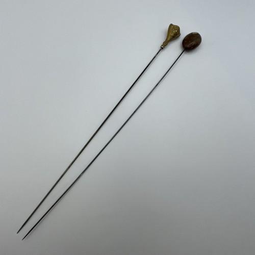 Pair antique hat pins - antique,