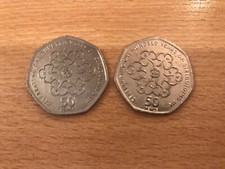 50p Coins x 2 2010 Celebrating
