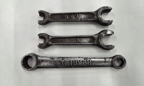 Vintage motorcycle spanners - motorcycle, x