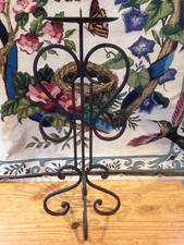 VINTAGE WROUGHT IRON CANDLE