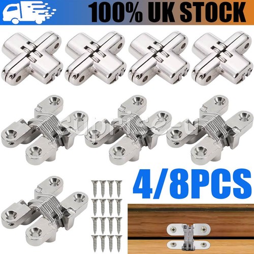 8pcs invisible cross hinge - cross,