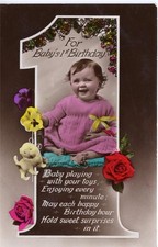 Greeting - For Babys 1st Birthday