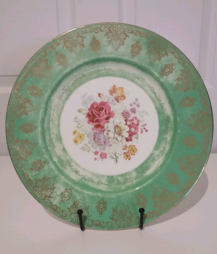 Antique vintage green - green, floral