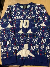 Christmas Football Jumper R. Baggio Size Small