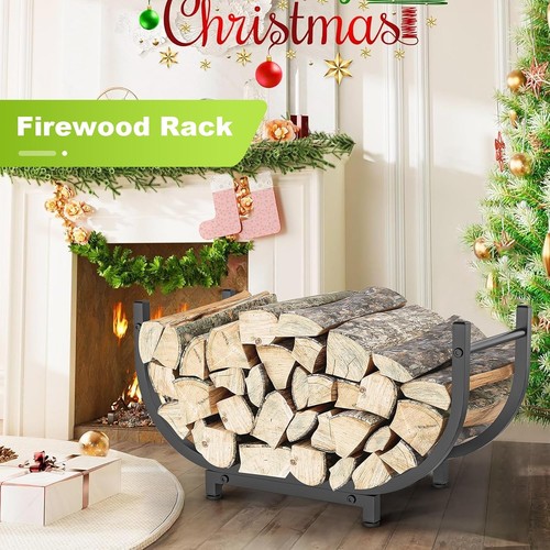 Firewood rack shaped metal - firewood,