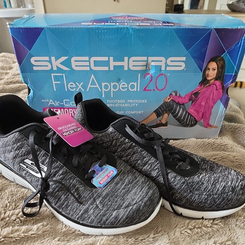 Skechers black marl dual - black, dual-lite
