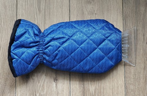 Premium blue ice scraper - blue,