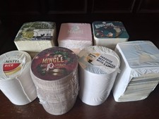 Various Beer Mat Coaster Packs Unopened Approx 100 Per Pack