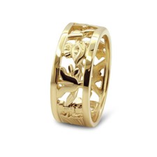 Masonic Wedding Ring In 9ct