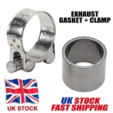 For Vespa Exhaust Gasket + Clamp Kit GTS, GTV, IE, GT, S Super 125 250 300 UK