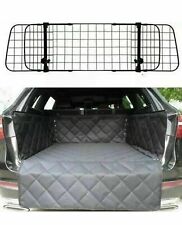 FITS SKODA FABIA ESTATE - Quilted HD Car Boot Liner Guard With Dog Mesh Guard
