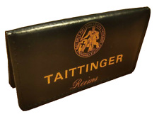 Taittinger Champagne Leather Table Reserved Plaque Table Reservation NEW