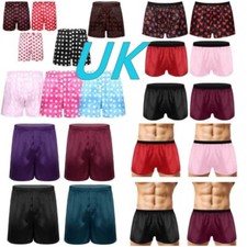 UK Mens Silk Satin Boxers
