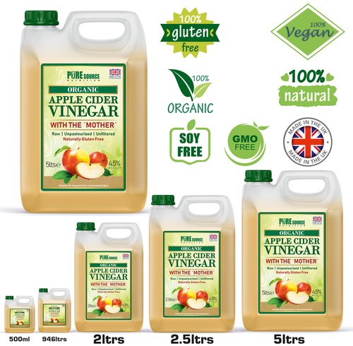 Pure raw apple cider vinegar - pure,