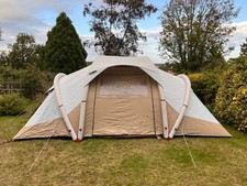 Decathlon Tunnel Camping Tent  Arpenaz 4.2 4 Person Fresh & Black (WITHOUT PUMP)