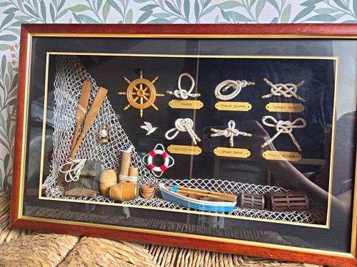 Framed nautical shadow box - shadow,