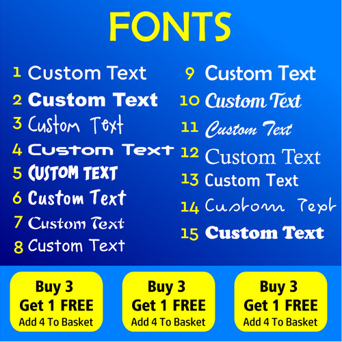 Personalised custom name text - personalised,