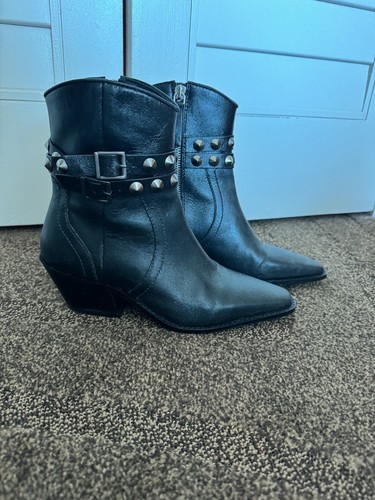 Zara leather cowboy style - leather,
