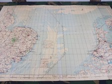 WW2 RAF "WAR" edition map entitled "NORTH SEA" (KEY EAST ANGLIAN AIR BASES)