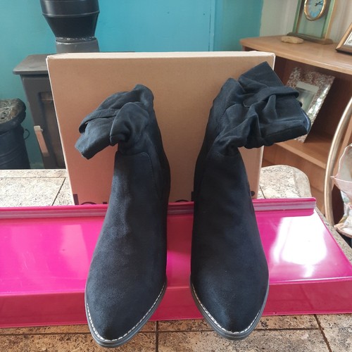 Ladies faux swede - ladies, boots