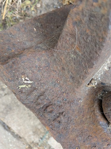 Old railway fishplate from - railway,