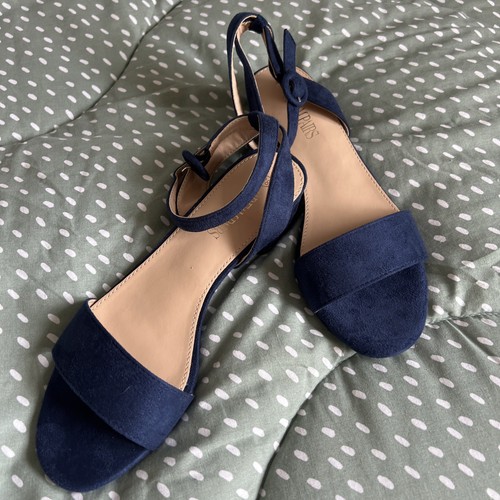 Blue suede shoes size 4 - suede,