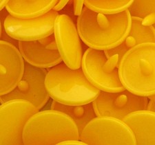 100 Sets Yellow KAM SNAPS Size