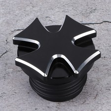 Motorcycle Crossed Fuel Oil Tank Cover CNC Billet Aluminum Cap Replacement