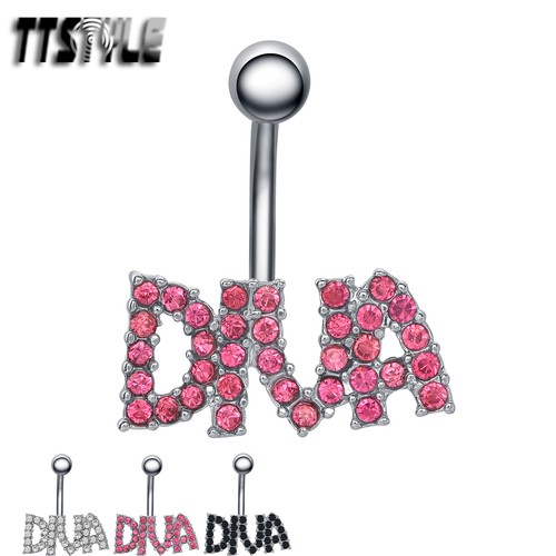 Ttstyle crystal diva belly bar - belly,