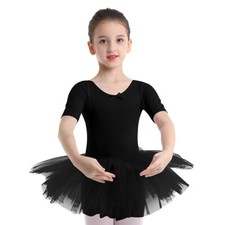 Kids Girls Ballet Ballerina Swan Lake Dance Dress Leotard Tutu Skirt Costume