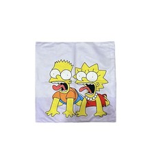 The Simpsons Bart Simpson Lisa Simpson Plush Zip Closure Throw Pillow Pillowcase
