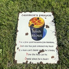 Enamel Sign THE OLDE IRISH