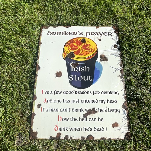 Enamel sign the - olde, irish