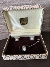Vintage Pearl Cufflinks & Tie
