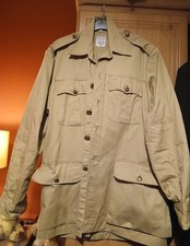 Khaki Drill Jacket Ww2 Size 38" Worn Twice V. G Condition