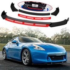 Gloss Front Bumper Lip Splitter Spoiler Lower Red Chin Kit For Nissan 370Z 350Z