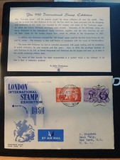 FDC LONDON International Stamp Exhibition 1950 ( Original Card Insert)