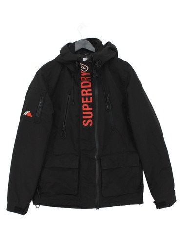 Superdry parka jacket black - jacket,