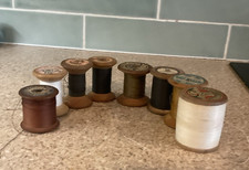 Large Vintage Wooden cotton