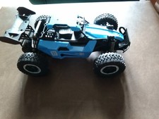 RC Off Road Remote Control Car 20kmh Fast Buggy LED Lights Kids Toy Vehicle Blue