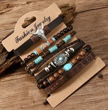 Leather Bracelets X6 Leather Bohemian Fashion Design Western Fashion