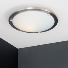 Modern brushed chrome flush - chrome,