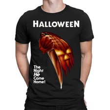 Spooky Knife & Pumpkin Halloween T-Shirt Horror Graphic Men Women Kids #T449