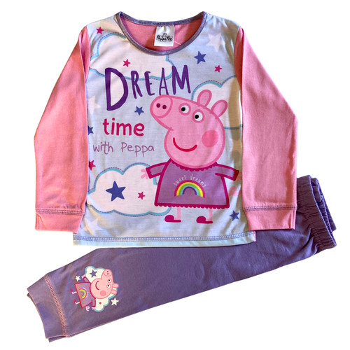Girls peppa pig pyjamas long - peppa, pyjamas,