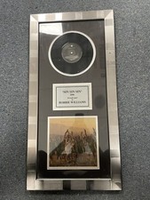 Robbie Williams Signed Sin Sin Sin Display With Certificate Of   Authenticity