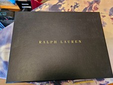 RALPH LAUREN NAVY WITH GOLD EMBOSSED LOGO GIFT BOX 