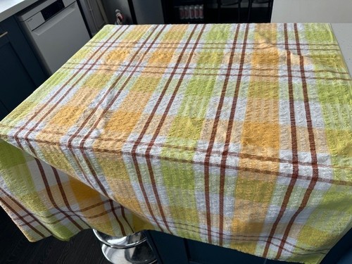 Vintage seersucker table - 2,